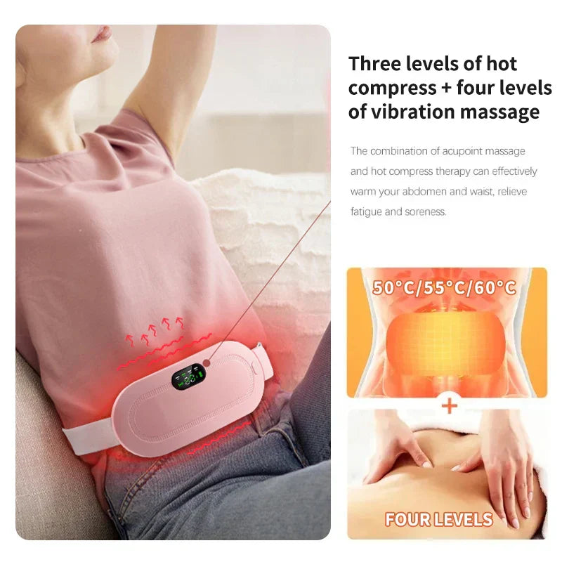 Warm Palace Belt β Heated Abdominal Massager for Cramp Relief