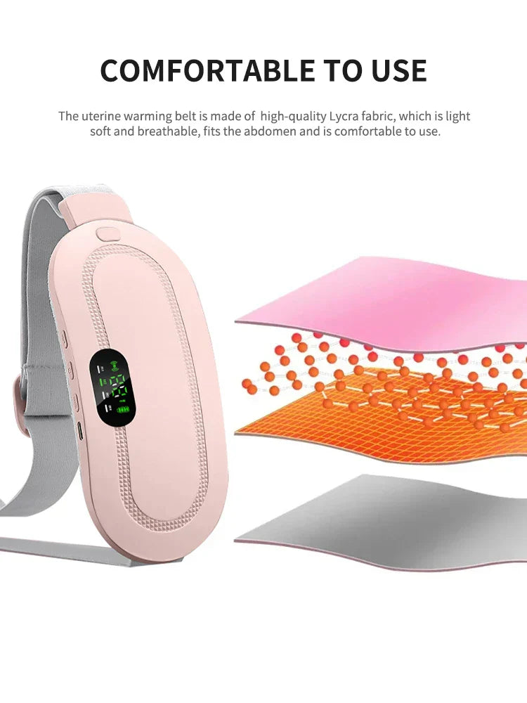 Warm Palace Belt β Heated Abdominal Massager for Cramp Relief