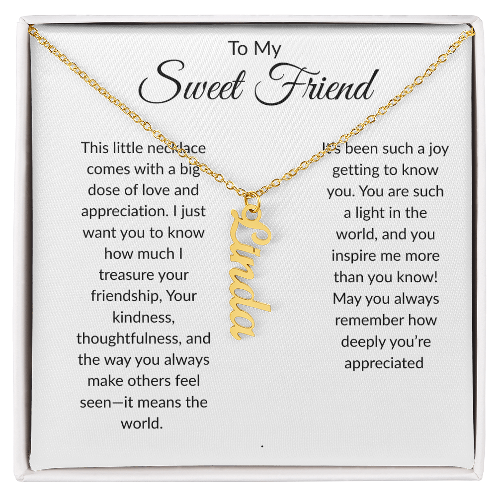 Personalized Necklace for Your Best Friend