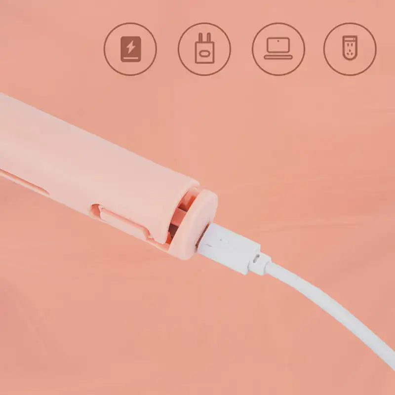 Portable 2-in-1 Curling Iron – USB Rechargeable Straight & Curl Tool